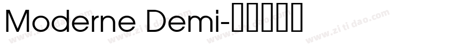Moderne Demi字体转换